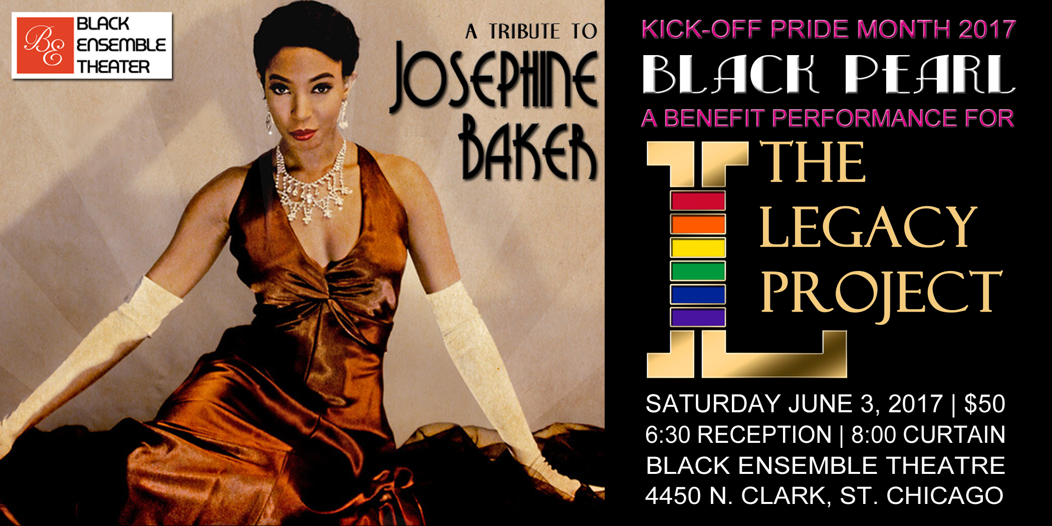 LEGACY PROJECT PRESENTS Tribute to Josephine Baker Black Pearl Benefit Performance 2017
